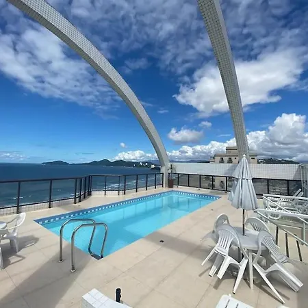 Flat Moderno Com Vista Para O Mar E Varanda! Santos  Exterior photo